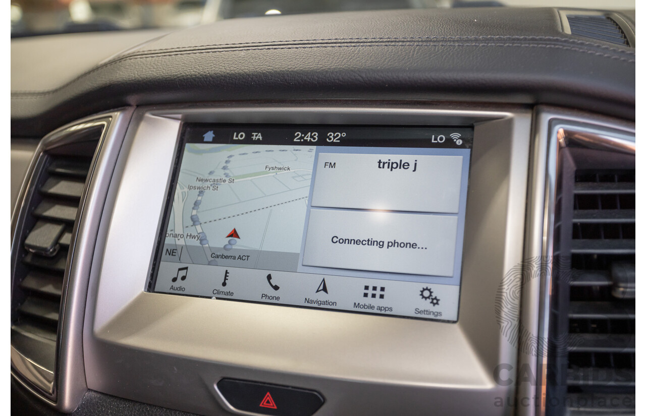 07/2018 Ford Everest Trend (4WD) UA II MY19 4D Wagon Diffused Silver Metallic Twin Turbo Diesel 2.0L - 7 Seats