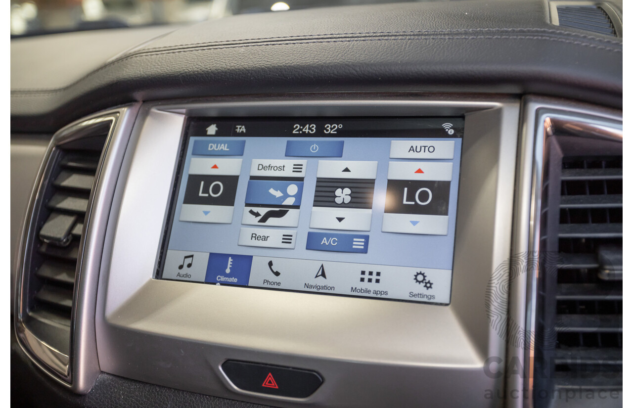 07/2018 Ford Everest Trend (4WD) UA II MY19 4D Wagon Diffused Silver Metallic Twin Turbo Diesel 2.0L - 7 Seats