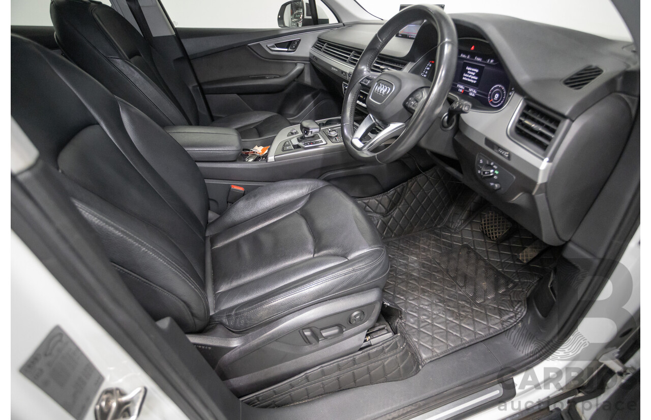 11/2015 Audi Q7 3.0 TDI Quattro (AWD) 4M 4D Wagon Pure White (200kW) Turbo Diesel 3.0L - 7 Seats