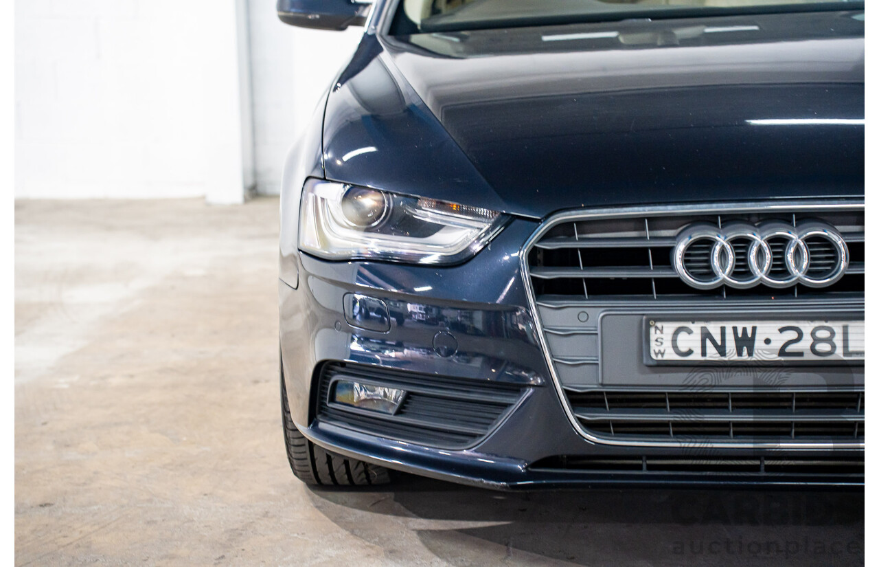 5/2013 Audi A4 1.8 TFSI B8 (8K) MY13 4d Sedan Moonlight Blue Metallic Turbo 1.8L
