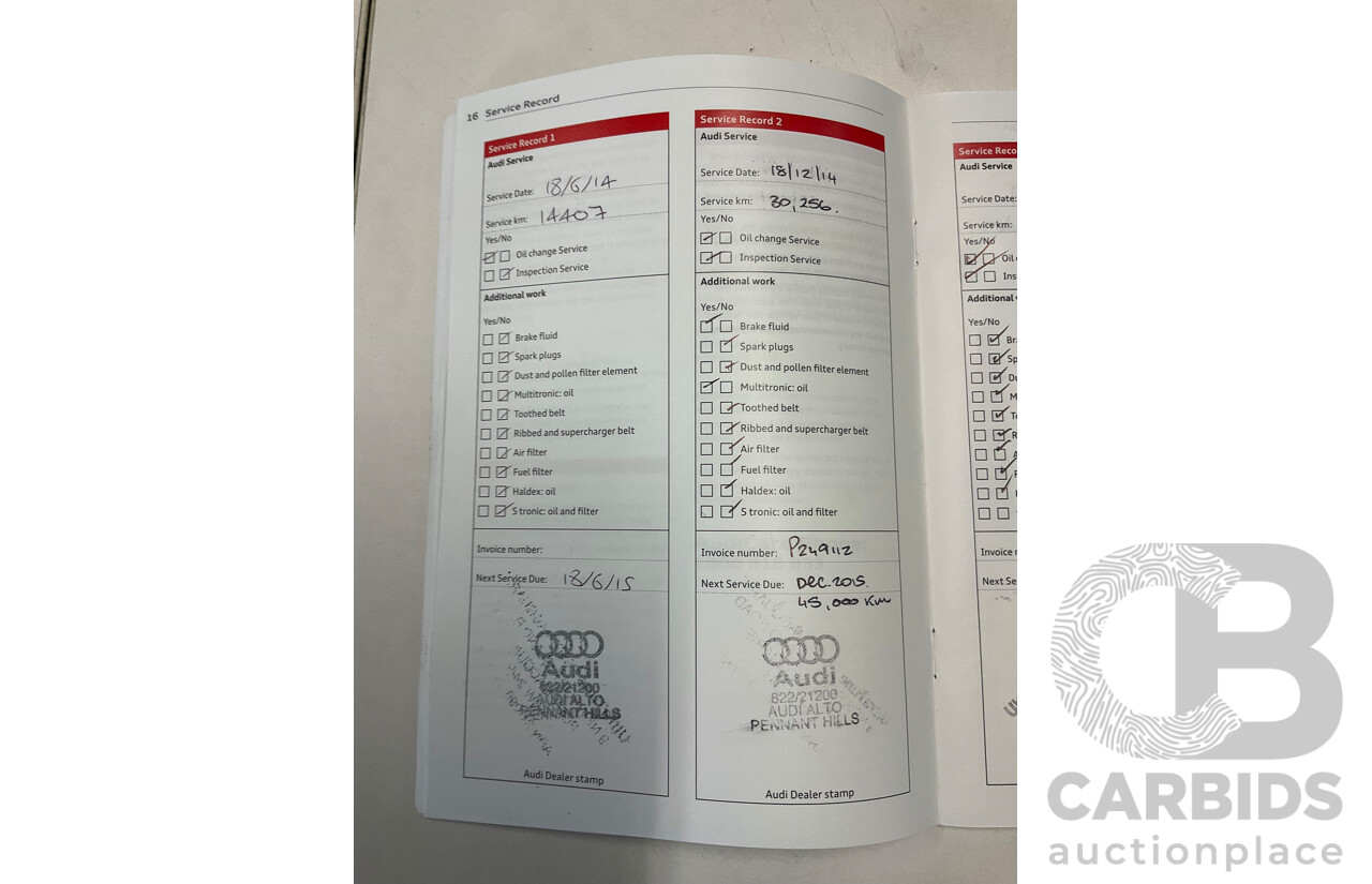 5/2013 Audi A4 1.8 TFSI B8 (8K) MY13 4d Sedan Moonlight Blue Metallic Turbo 1.8L