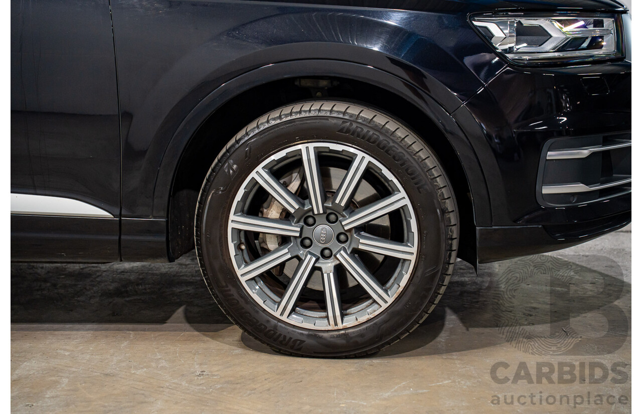 11/2017 Audi Q7 3.0 TDI Quattro (160kW AWD) 4M MY18 4d Wagon Orca Black Metallic Turbo Diesel V6 3.0L