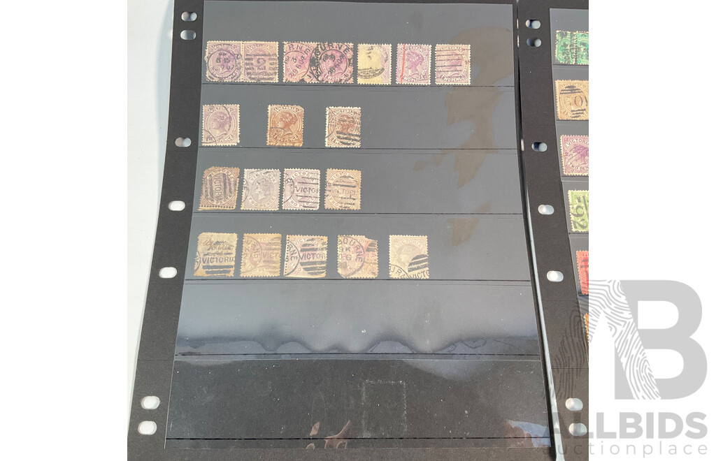 Collection of Australian Predecimal Victorian QV Stamps