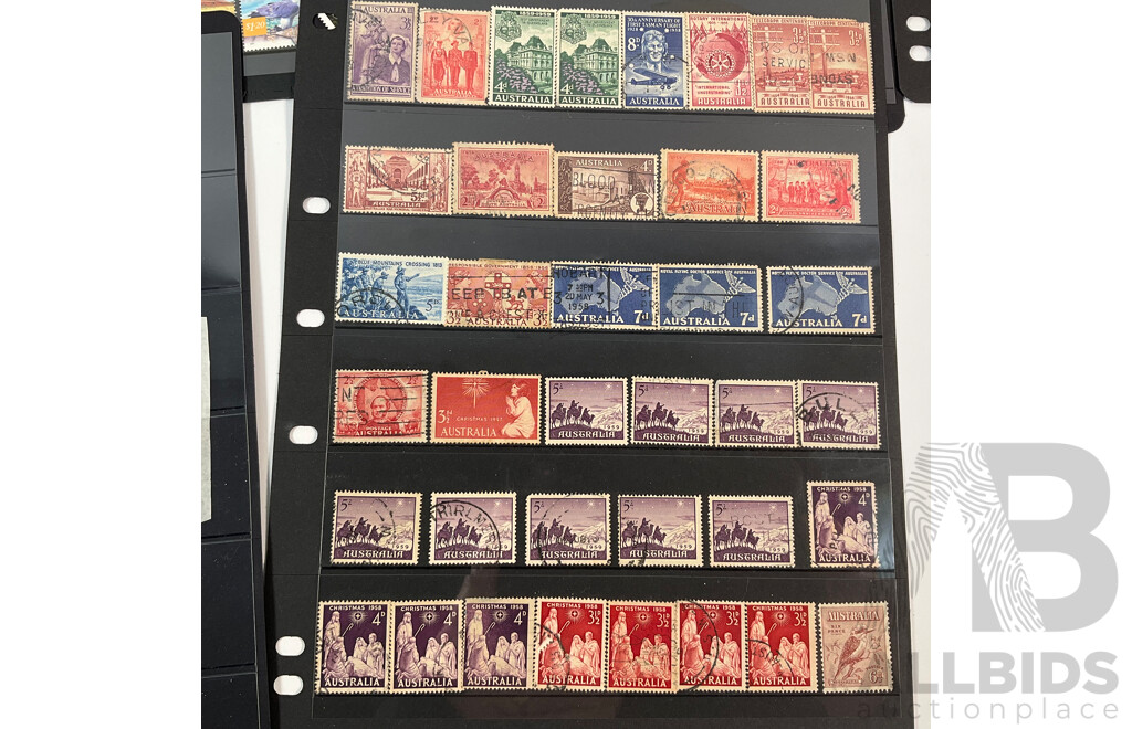 Australian Mint and Cancelled Stamps Including Predecimal, ANPEX 1972 Minisheet, South Australia Eight Cent Duty Stamps