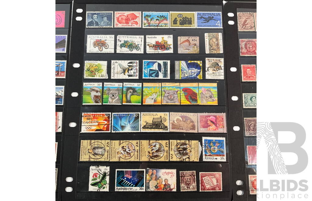 Australian Predecimal and Early Decimal Mint and Cancelled Stamps Including Mint Twenty Dollar John Glover, Kookaburras, KGVI, 1945 Peace