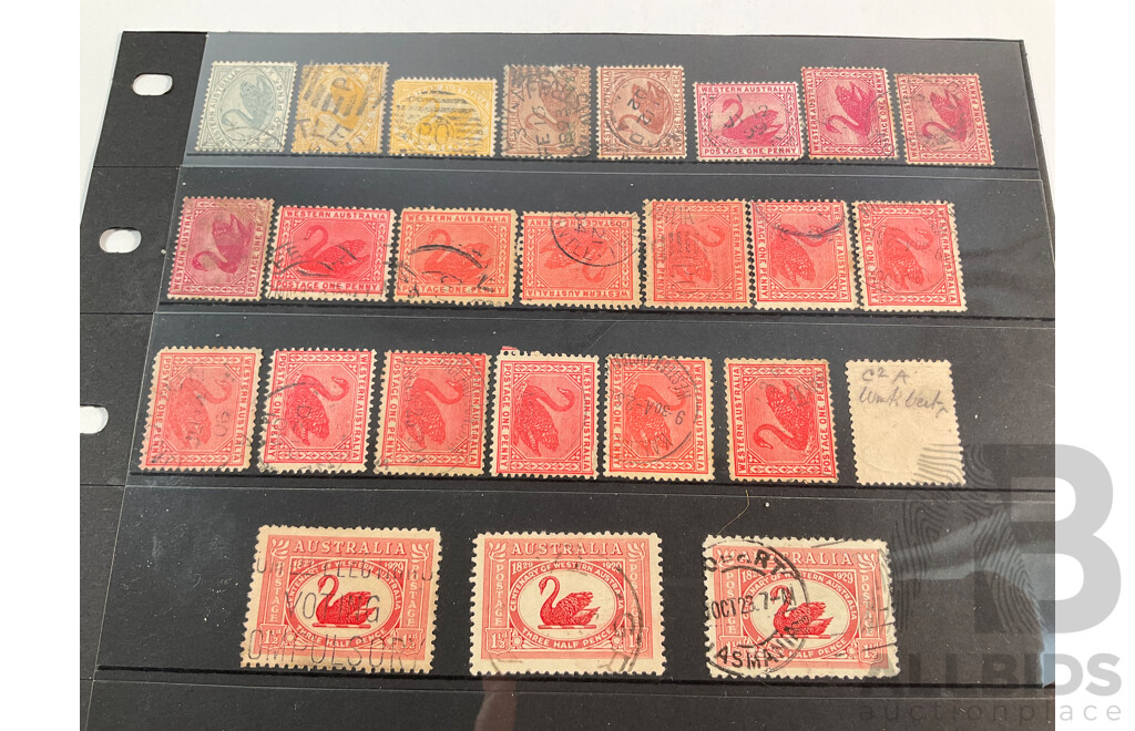 Australian Western Australia Predecimal Stamps