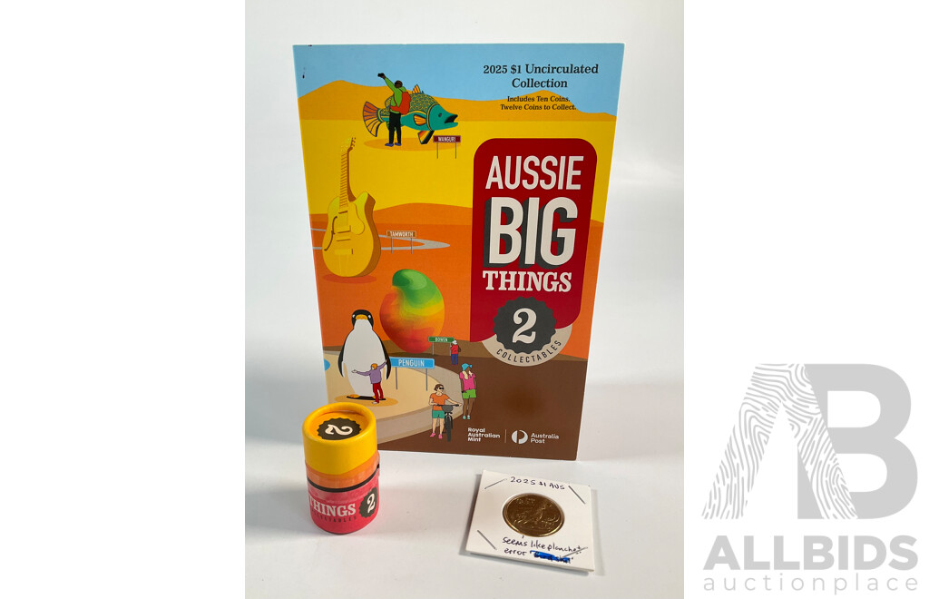 Australian 2025 Aussie Big Things Two, Complete One Dollar Coin Set