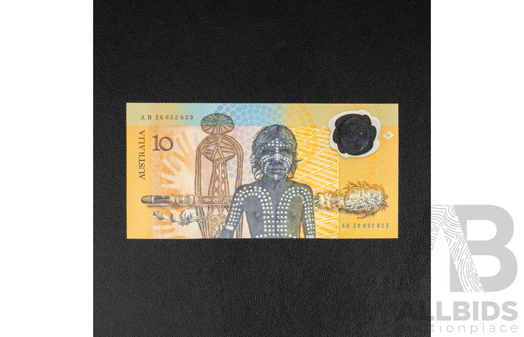 Australian 1988 UNC Ten Dollar Note, Bicentennial Fraser/Evans, AB 26652623