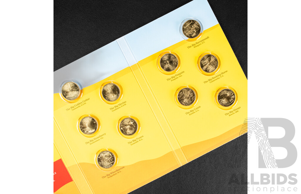 Australian 2025 Aussie Big Things Two, Complete One Dollar Coin Set