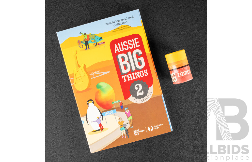 Australian 2025 Aussie Big Things Two, Complete One Dollar Coin Set