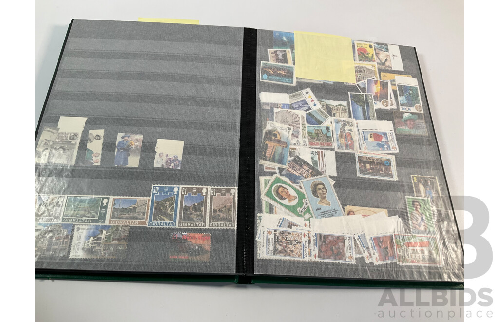 Album of Mint Stamps International Stamps, Mostly Royal Themed Including Bahamas, Bermuda, Virgin Islands, Falkland Islands, Kiribati, Cayman Islands, Grenada, Tanzania, Luxembourg`, Jamaica, St Lucia, Gambia