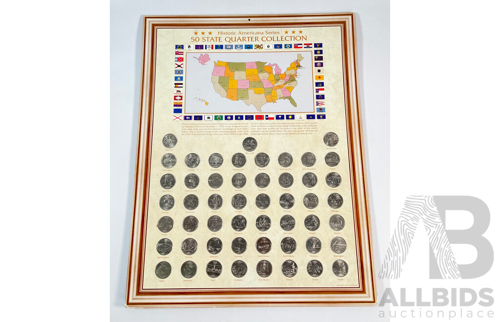 USA 1999-2008 Commemorative Fifty State Quarter Collection