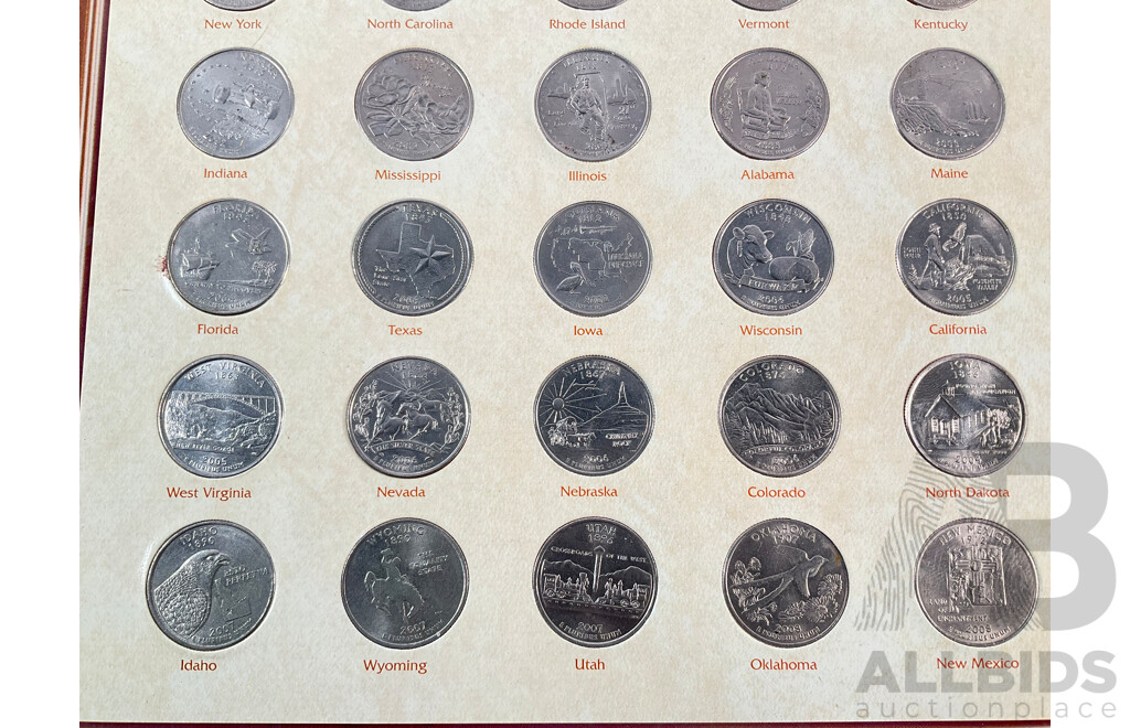 USA 1999-2008 Commemorative Fifty State Quarter Collection