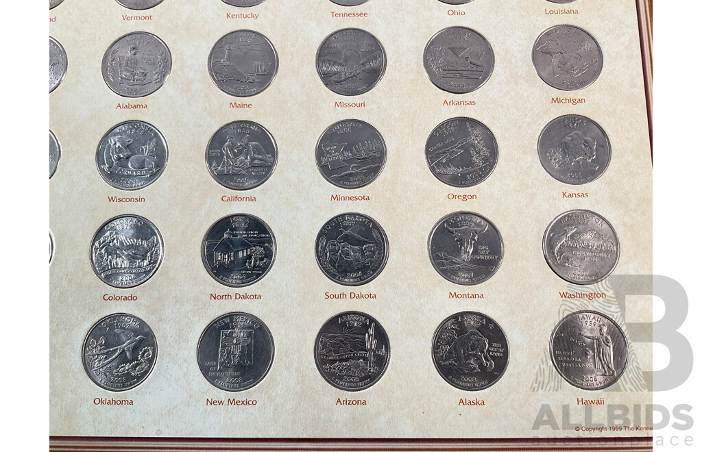 USA 1999-2008 Commemorative Fifty State Quarter Collection
