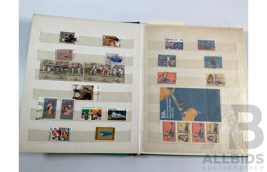 Album of Australian Mint and Cancelled Stamp Sets Spanning 1977 to 1982