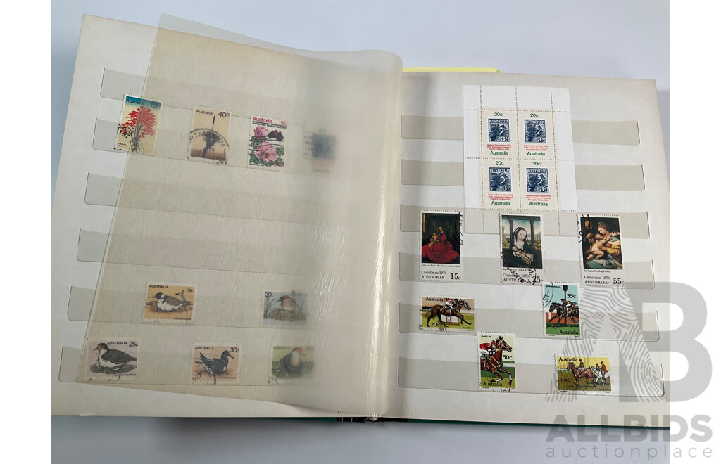 Album of Australian Mint and Cancelled Stamp Sets Spanning 1977 to 1982