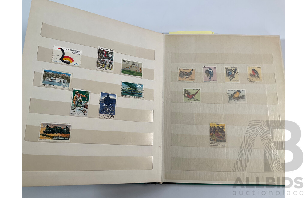Album of Australian Mint and Cancelled Stamp Sets Spanning 1977 to 1982