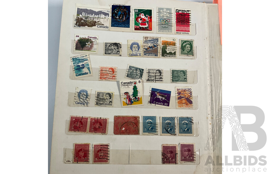 Album of Canadian Stamps, Examples Spanning 1890's QV to 1976 Montreal Olympics