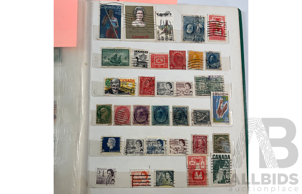Album of Canadian Stamps, Examples Spanning 1890's QV to 1976 Montreal Olympics
