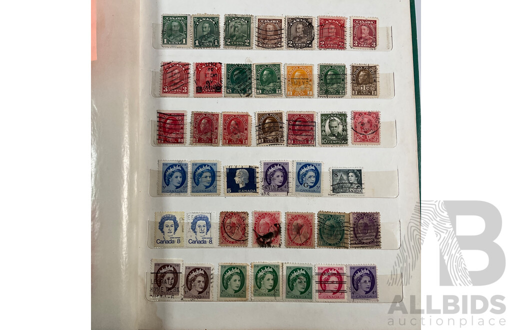 Album of Canadian Stamps, Examples Spanning 1890's QV to 1976 Montreal Olympics