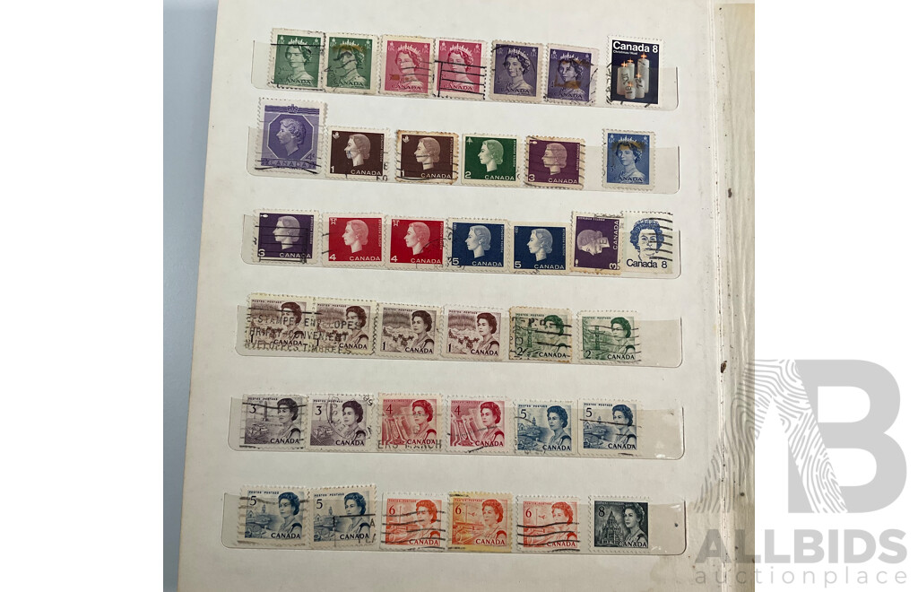 Album of Canadian Stamps, Examples Spanning 1890's QV to 1976 Montreal Olympics