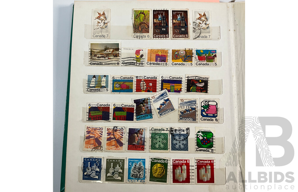 Album of Canadian Stamps, Examples Spanning 1890's QV to 1976 Montreal Olympics