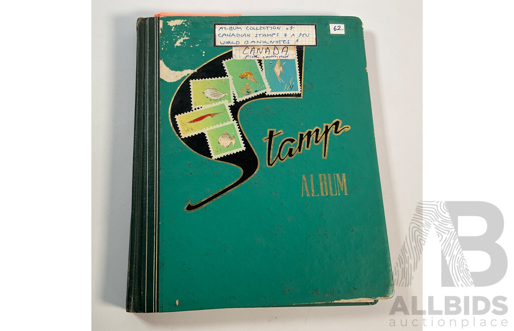 Album of Canadian Stamps, Examples Spanning 1890's QV to 1976 Montreal Olympics
