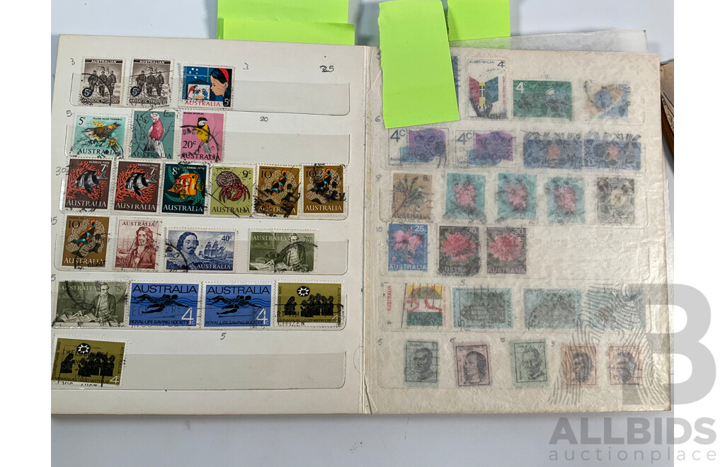 Album of Australian Stamps Spanning 1880's Pre Federation to Early Decimal with Vintage Hunter International Album