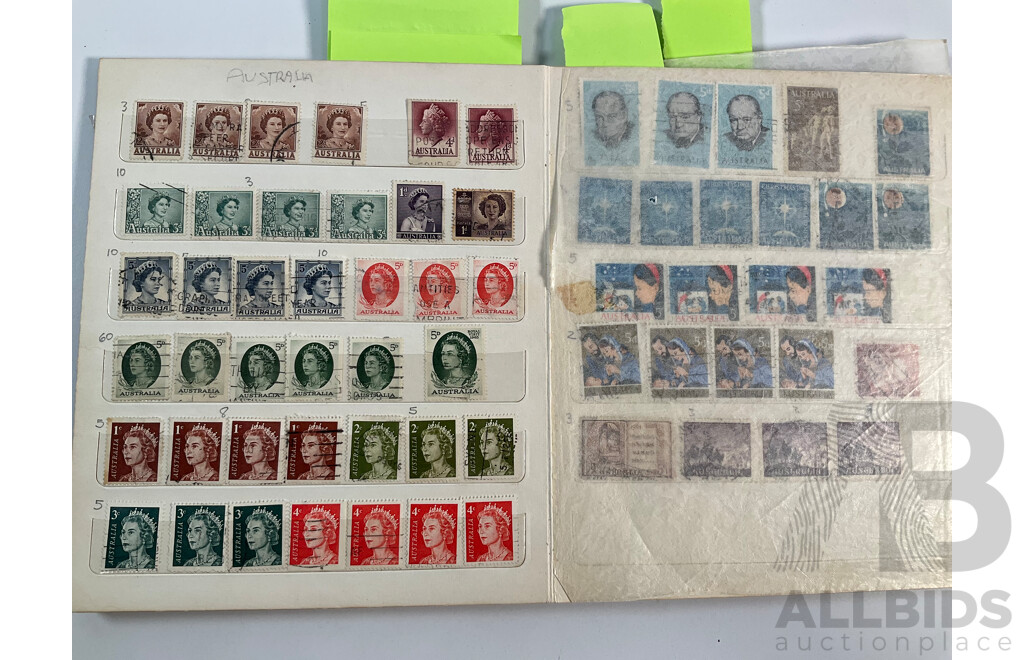 Album of Australian Stamps Spanning 1880's Pre Federation to Early Decimal with Vintage Hunter International Album