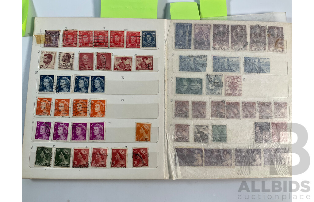 Album of Australian Stamps Spanning 1880's Pre Federation to Early Decimal with Vintage Hunter International Album