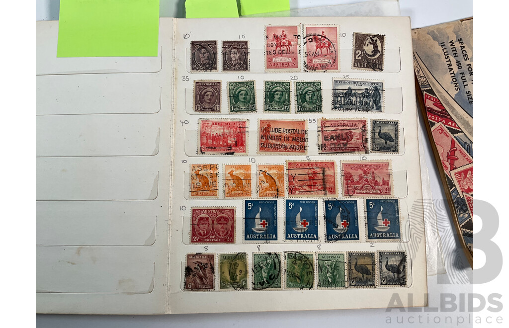 Album of Australian Stamps Spanning 1880's Pre Federation to Early Decimal with Vintage Hunter International Album