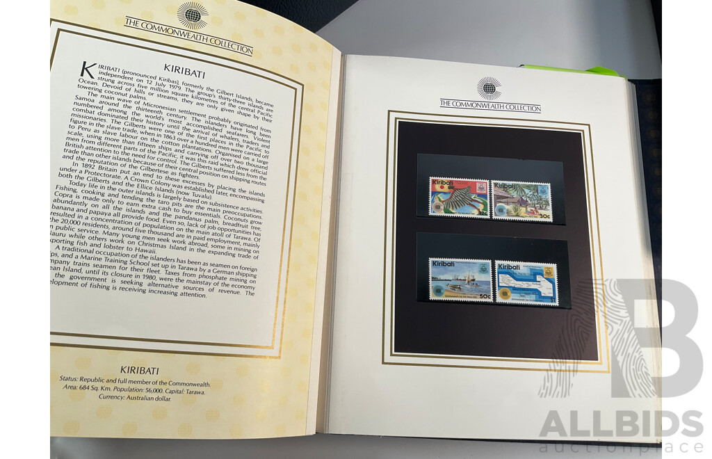 Album of Royal Australian Armoured Corps Commemorative Envelopes with Additional Army Themed Mint Stamps and Covers and The Commonwealth Collection 1983 Mint Stamp Album