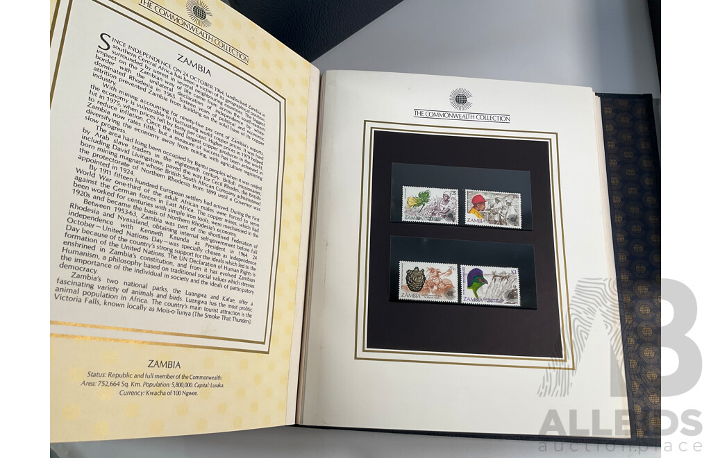 Album of Royal Australian Armoured Corps Commemorative Envelopes with Additional Army Themed Mint Stamps and Covers and The Commonwealth Collection 1983 Mint Stamp Album