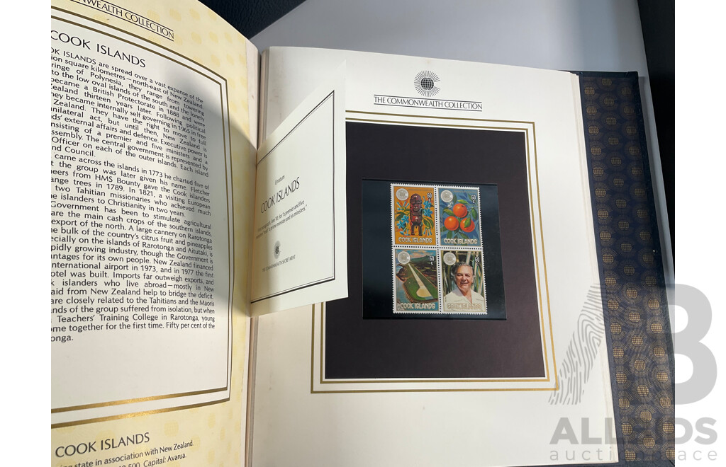 Album of Royal Australian Armoured Corps Commemorative Envelopes with Additional Army Themed Mint Stamps and Covers and The Commonwealth Collection 1983 Mint Stamp Album
