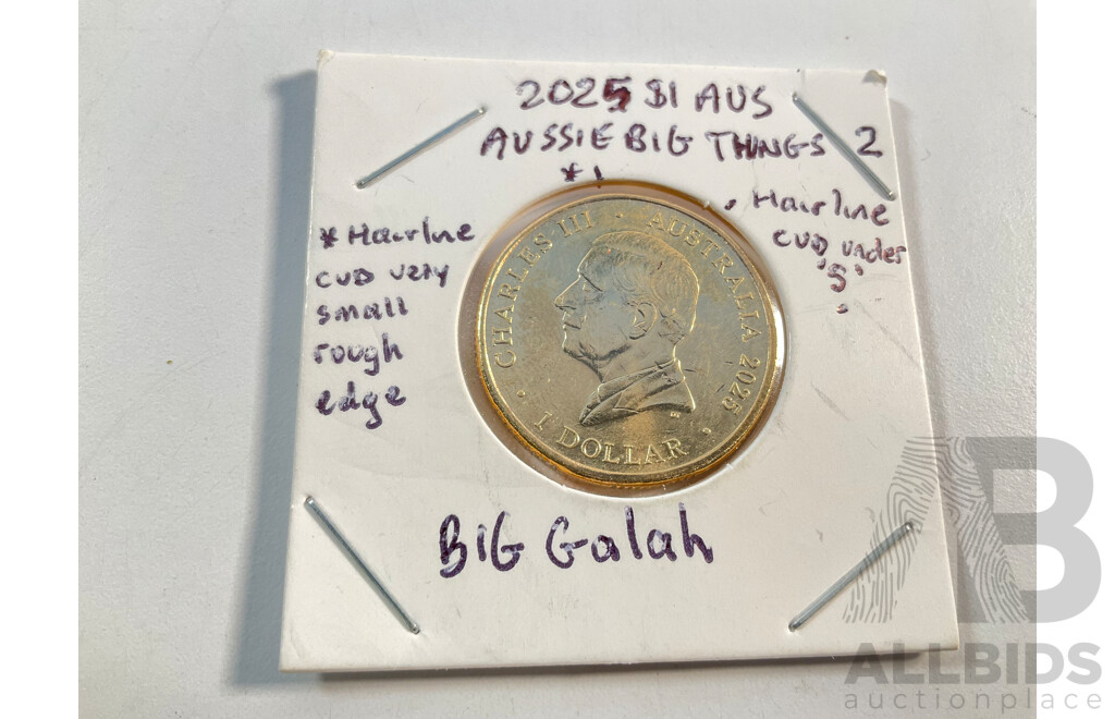 Australian 2025 Aussie Big Things Two, Complete One Dollar Coin Set