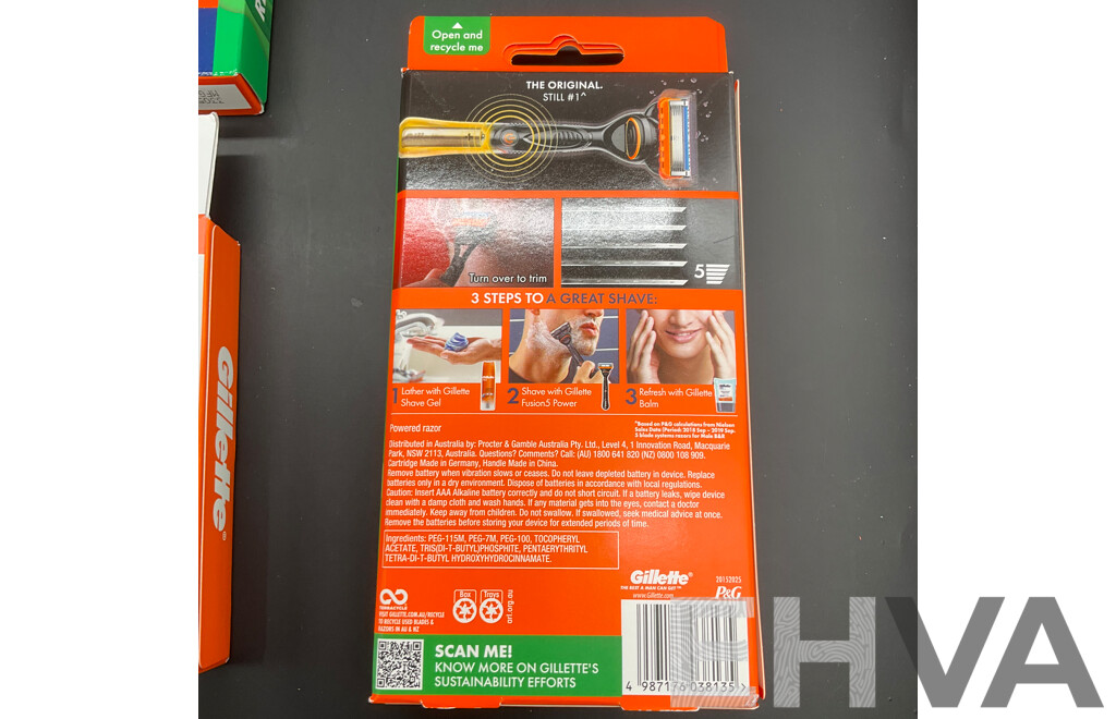 Garrett Power Razor GILLETTE Pro Fusion5 Power Razors - Lot 1649761 | EHVA