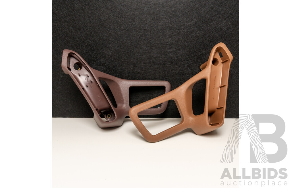 Pair of NOS Genuine Holden VN / VP Commodore Left and Right Hand Door Handles - Mulberry & Beige