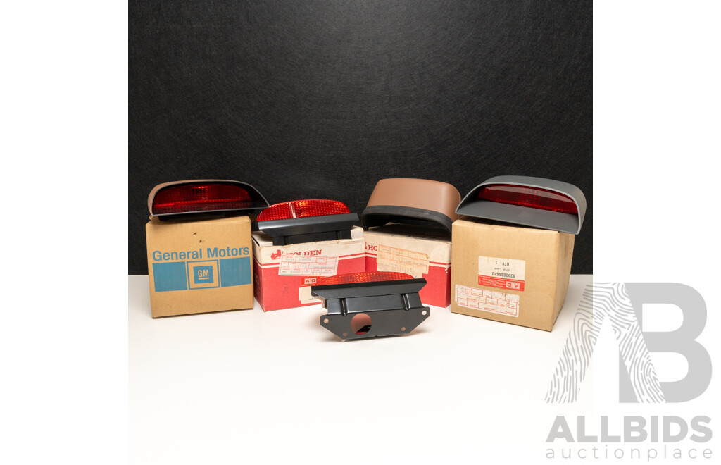 Collection of Four NOS Genuine Holden Rear High Mount Brake Lights