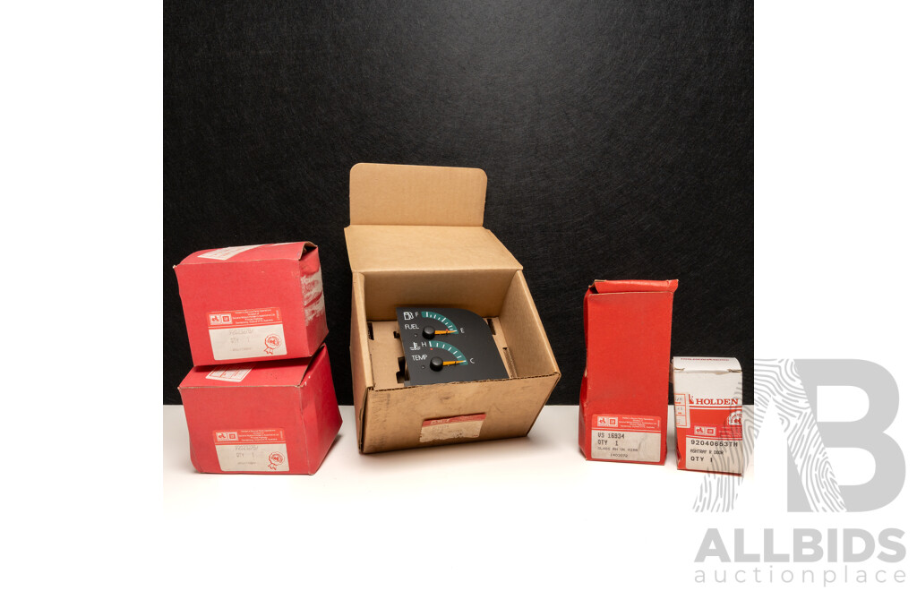 Collection of Five Genuine Holden NOS Interior Parts