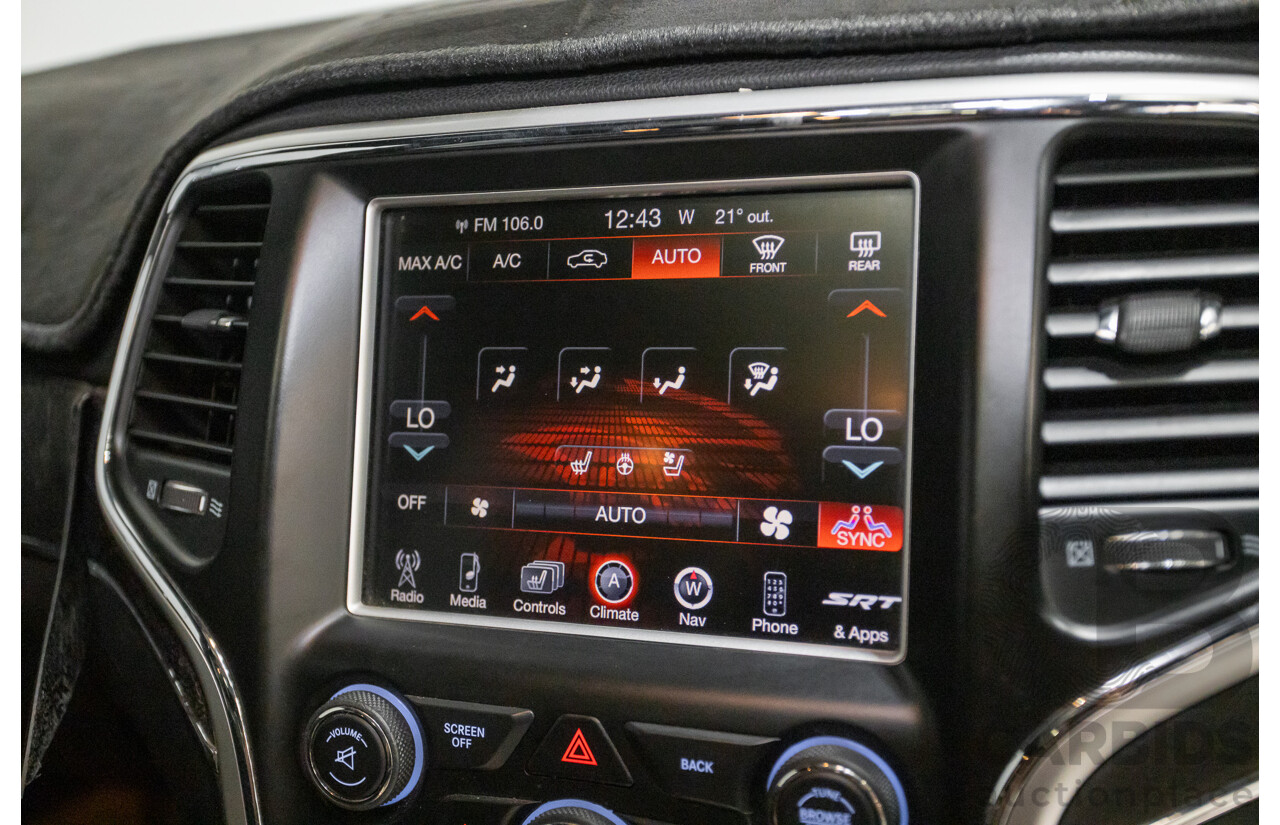 4/2015 Jeep Grand Cherokee SRT 8 (4x4) WK MY15 4d Wagon Billet Silver Metallic V8 6.4L - Modified