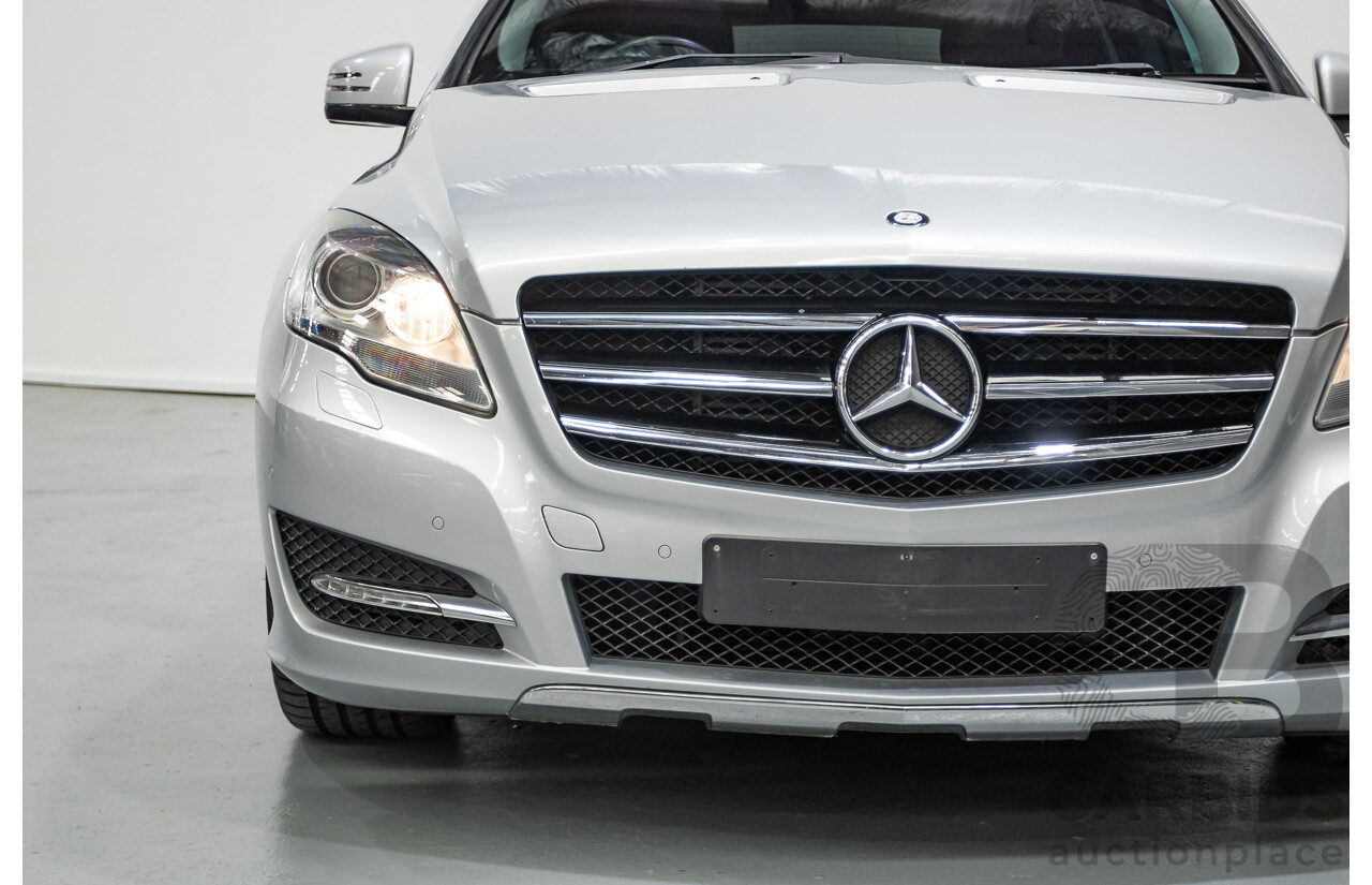 4/2012 Mercedes Benz R350 CDI (AWD) 251 MY12 4d Wagon Iridium Silver Metallic Turbo Diesel V6 3.0L - 7 Seater