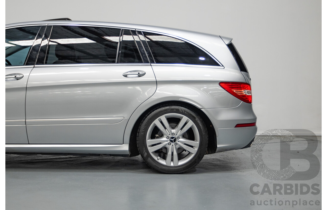 4/2012 Mercedes Benz R350 CDI (AWD) 251 MY12 4d Wagon Iridium Silver Metallic Turbo Diesel V6 3.0L - 7 Seater