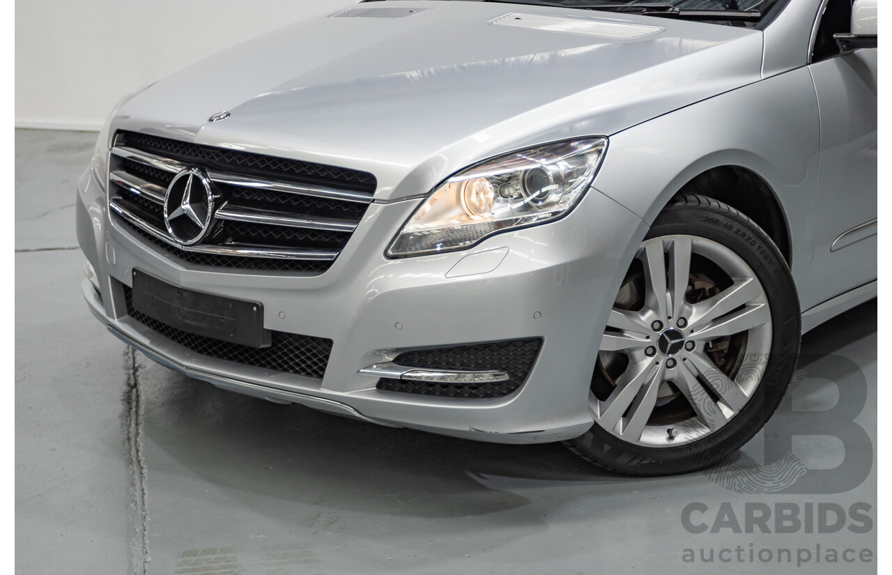 4/2012 Mercedes Benz R350 CDI (AWD) 251 MY12 4d Wagon Iridium Silver Metallic Turbo Diesel V6 3.0L - 7 Seater