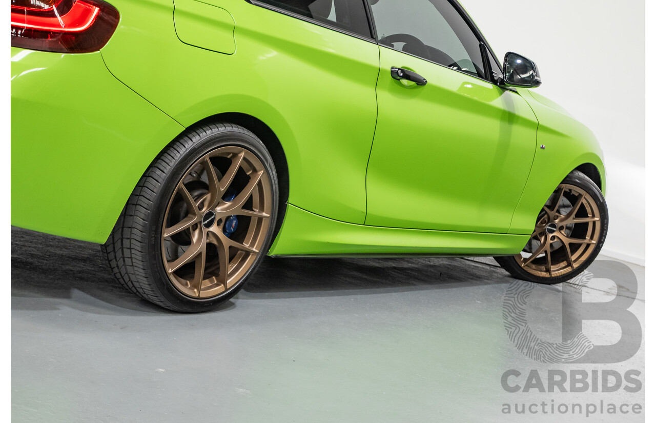 1/2017 BMW M240i F22 MY17 2d Coupe White / Wrapped Lime Green Turbo 3.0L