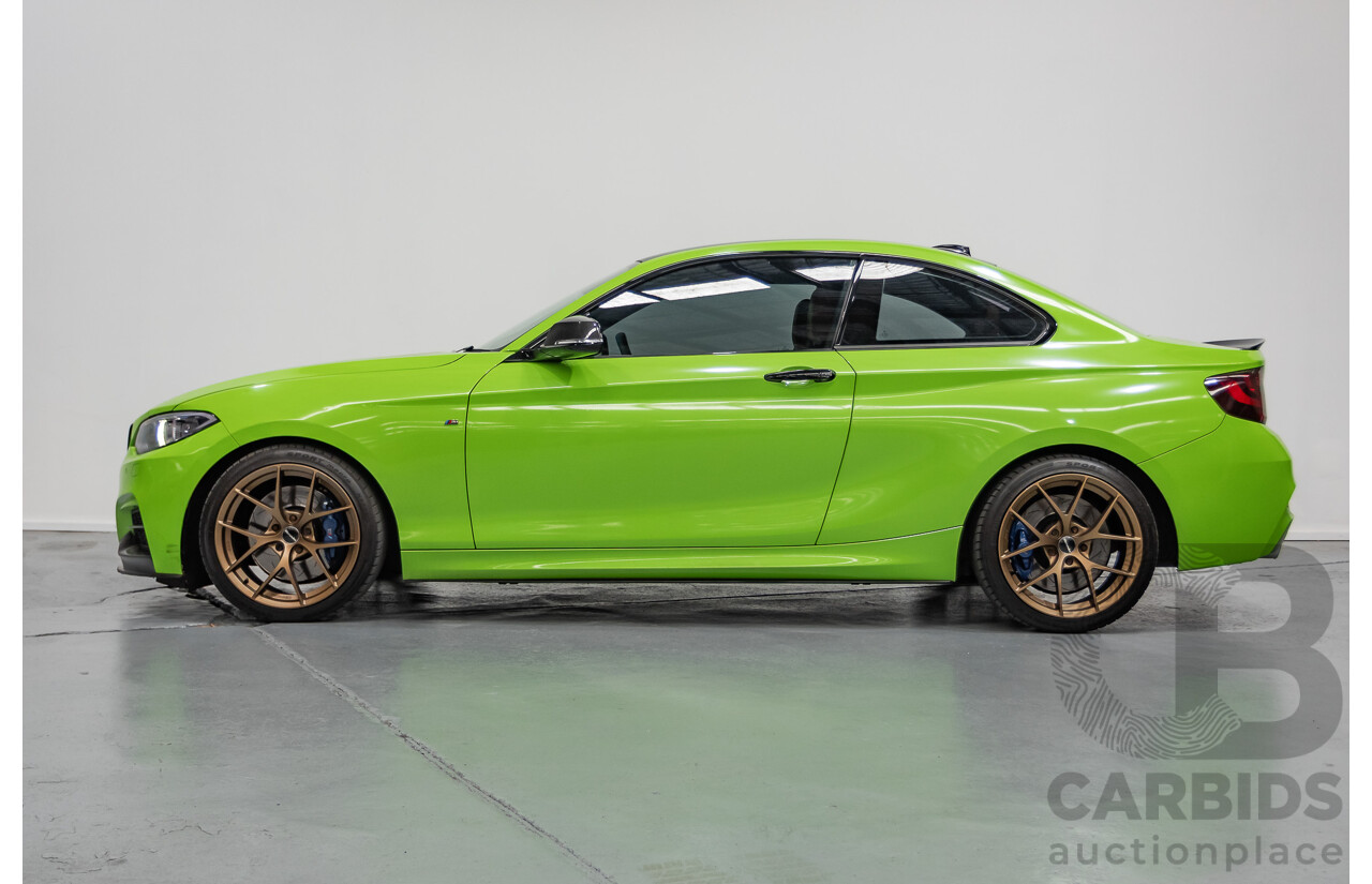 1/2017 BMW M240i F22 MY17 2d Coupe White / Wrapped Lime Green Turbo 3.0L