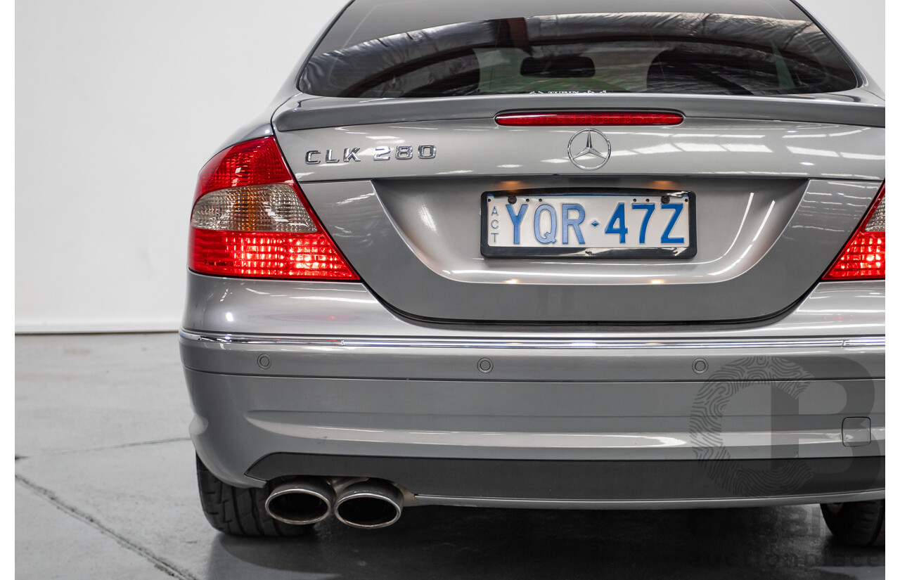 01/2009 Mercedes-Benz CLK280 Avantgarde C209 07 Upgrade 2d Coupe Palladium Silver Metallic 3.0L