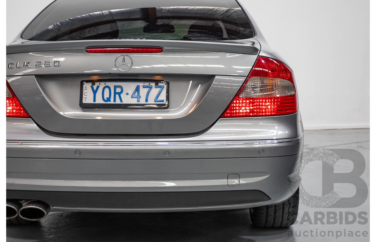 01/2009 Mercedes-Benz CLK280 Avantgarde C209 07 Upgrade 2d Coupe Palladium Silver Metallic 3.0L