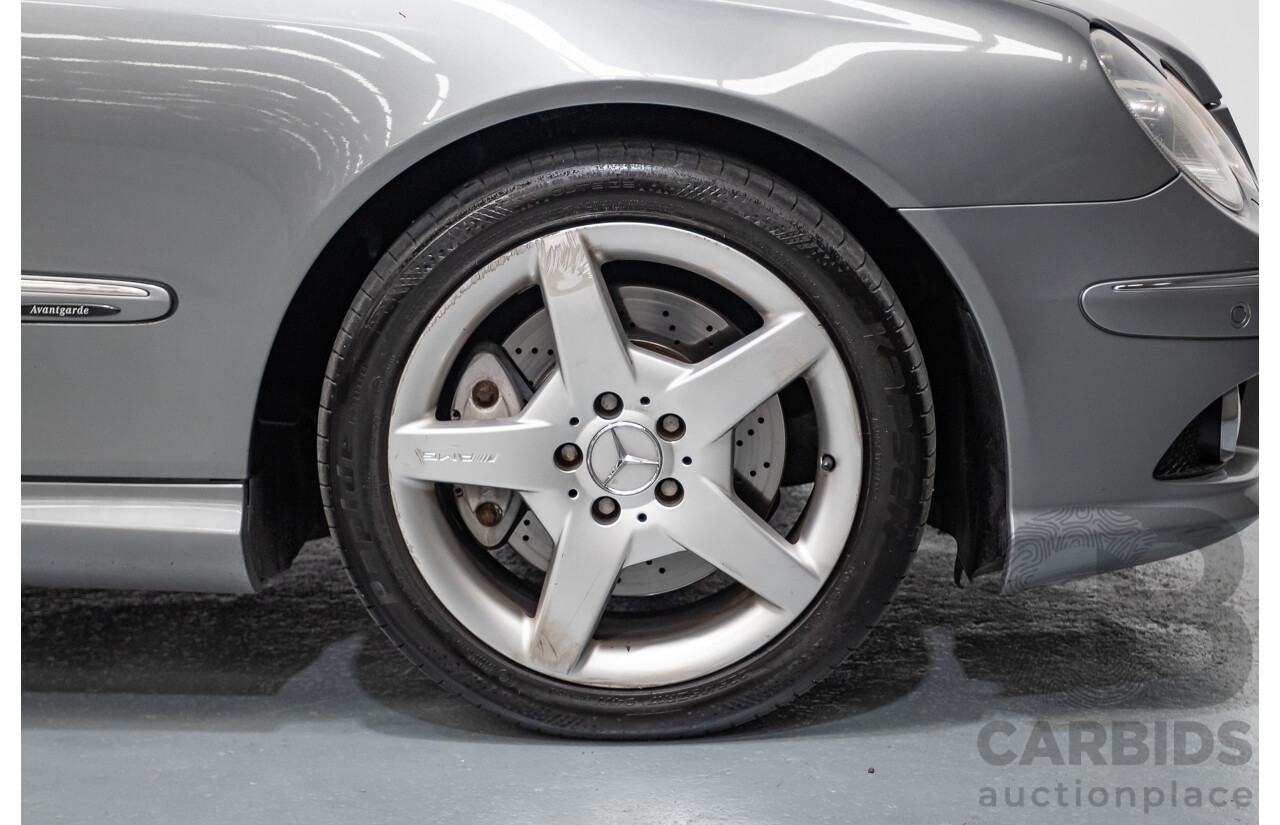 01/2009 Mercedes-Benz CLK280 Avantgarde C209 07 Upgrade 2d Coupe Palladium Silver Metallic 3.0L