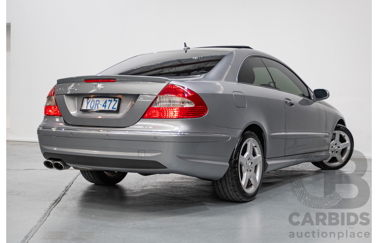 01/2009 Mercedes-Benz CLK280 Avantgarde C209 07 Upgrade 2d Coupe Palladium Silver Metallic 3.0L