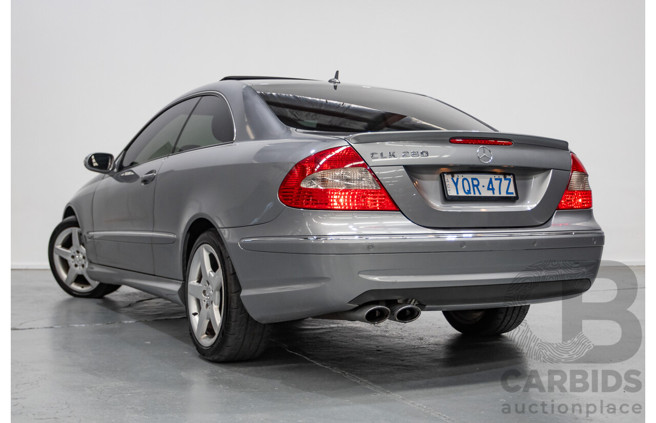 01/2009 Mercedes-Benz CLK280 Avantgarde C209 07 Upgrade 2d Coupe Palladium Silver Metallic 3.0L